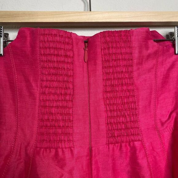 AJE Dress Strapless Bone Structured Pink Mini Dress Size AUS 4/ US 0 - Picture 6 of 10